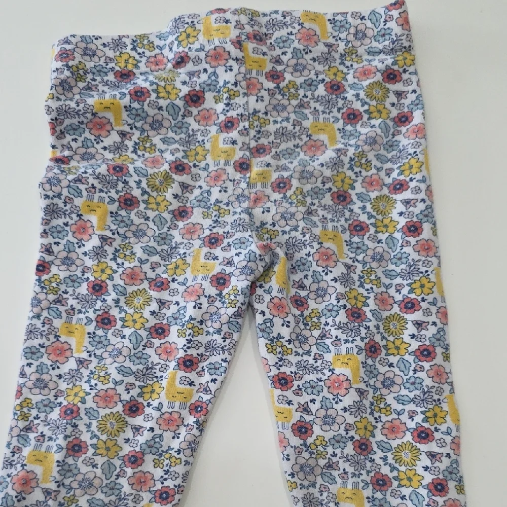 Simple Joys by Carter's Girls Floral Leggings Multicolor Pants Size 3T Spring